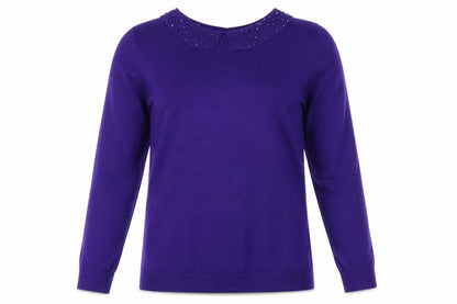 Womens UK Size 12 Debenhams Purple Pullover Jumper