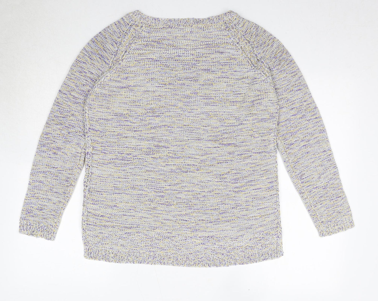 Womens UK Size 14 M&Co Yellow Pullover Jumper