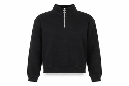 Womens UK Size S Pull&Bear Black Pullover Sweatshirt