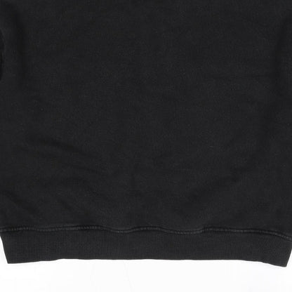 Womens UK Size S Pull&Bear Black Pullover Sweatshirt