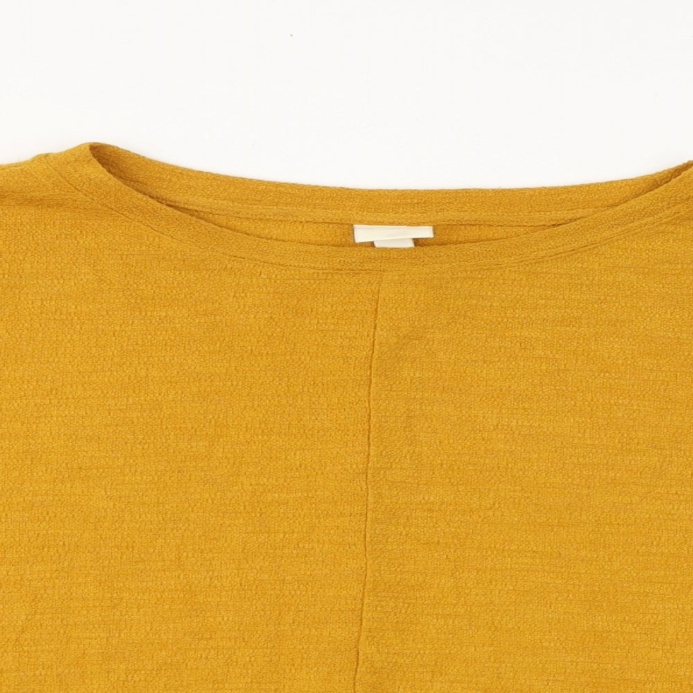 Womens UK Size S H&M Yellow Basic Blouse