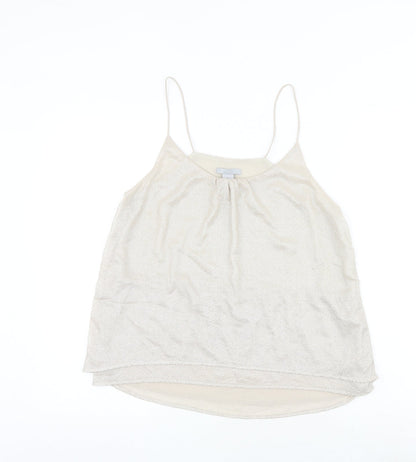 Womens UK Size 6 H&M Gold Basic Tank