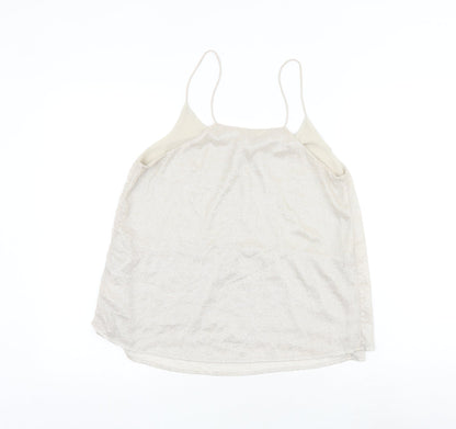 Womens UK Size 6 H&M Gold Basic Tank