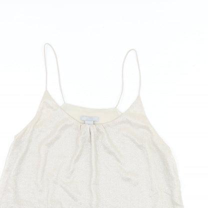 Womens UK Size 6 H&M Gold Basic Tank