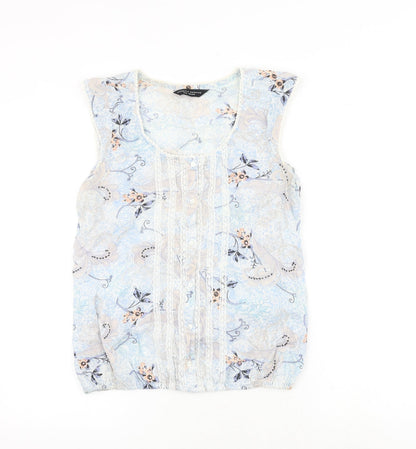 Womens UK Size 12 Dorothy Perkins Multicoloured Basic Tank