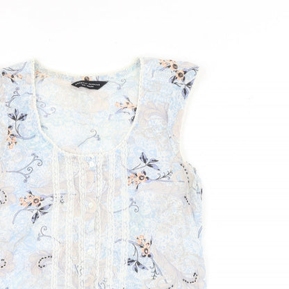 Womens UK Size 12 Dorothy Perkins Multicoloured Basic Tank