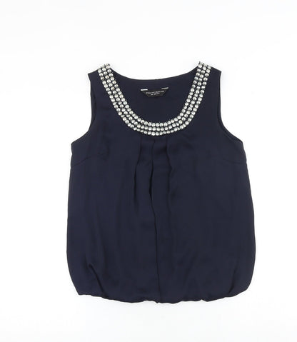 Womens UK Size 8 Dorothy Perkins Blue Basic Tank