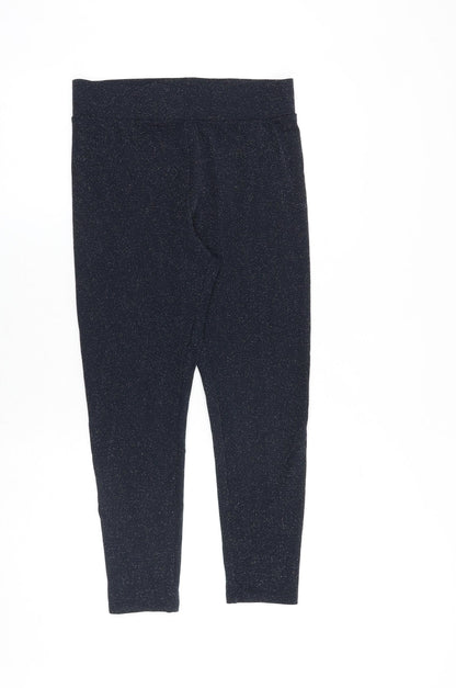 Womens UK Size 10 Marks and Spencer Regular Fit  Blue Trousers