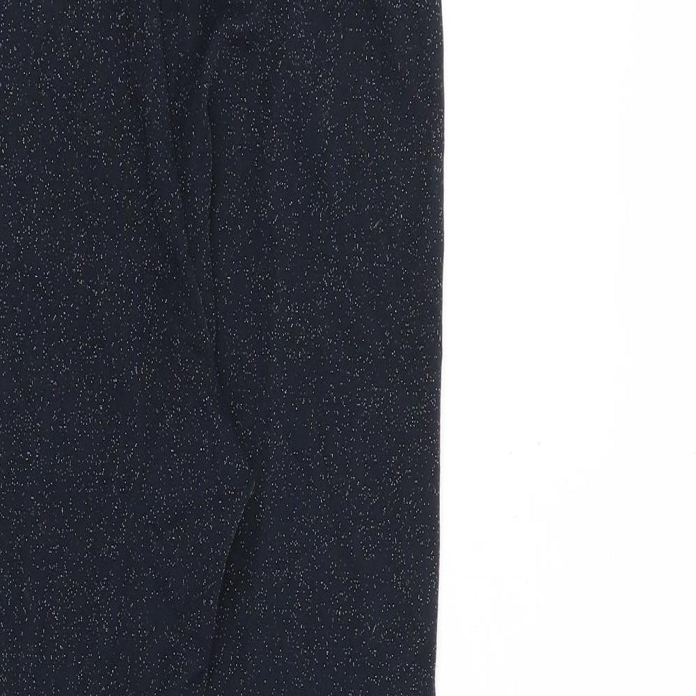 Womens UK Size 10 Marks and Spencer Regular Fit  Blue Trousers