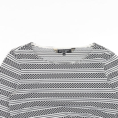 Womens UK Size 12 Principles Black Basic Blouse