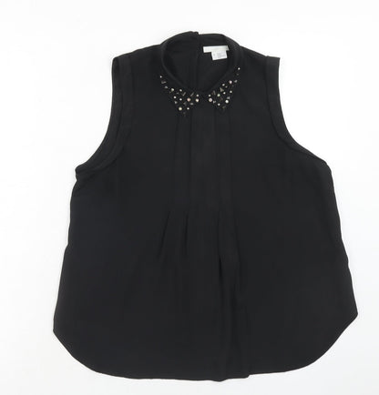 Womens UK Size S Cooperative Black Basic Tank