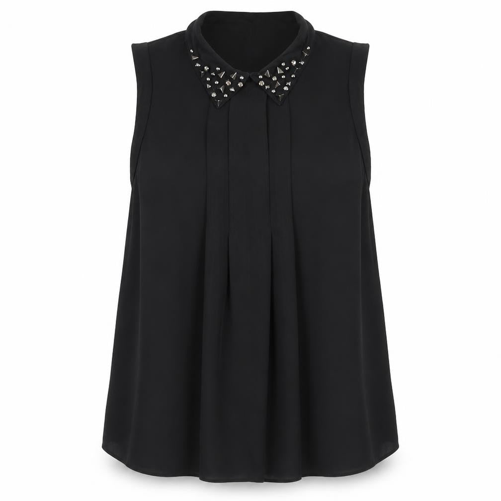 Womens UK Size S Cooperative Black Basic Tank