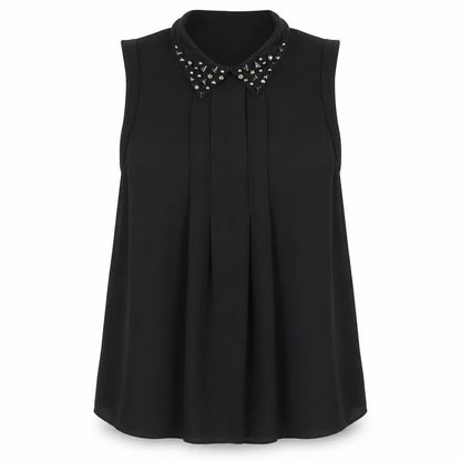 Womens UK Size S Cooperative Black Basic Tank