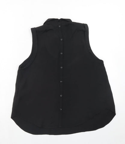 Womens UK Size S Cooperative Black Basic Tank