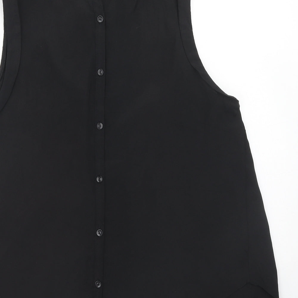 Womens UK Size S Cooperative Black Basic Tank