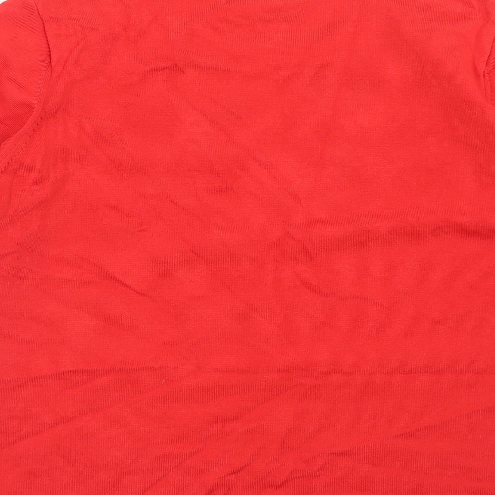 Womens UK Size 14 Marks and Spencer Red Pullover Jumper