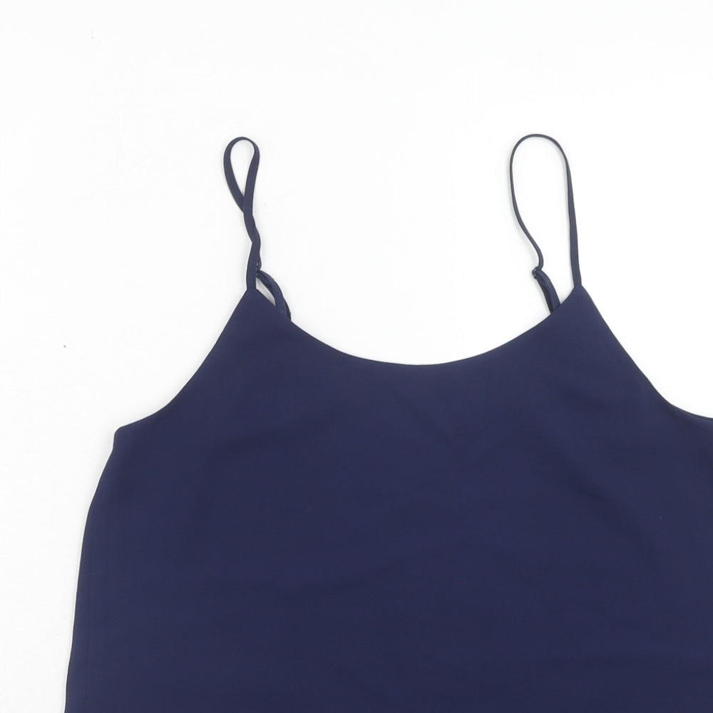 Womens UK Size 8 Oasis Blue Basic Tank