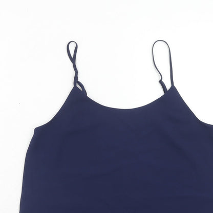 Womens UK Size 8 Oasis Blue Basic Tank