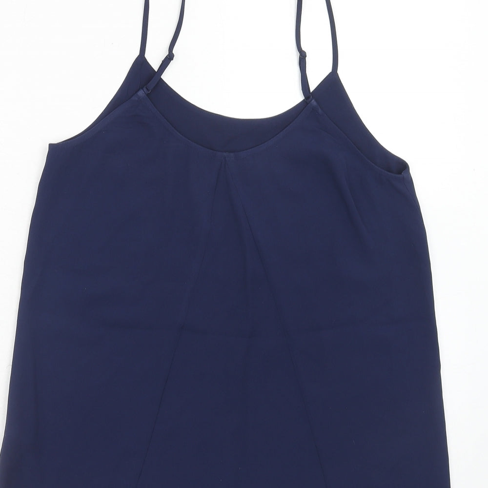 Womens UK Size 8 Oasis Blue Basic Tank