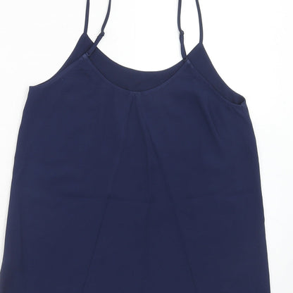 Womens UK Size 8 Oasis Blue Basic Tank