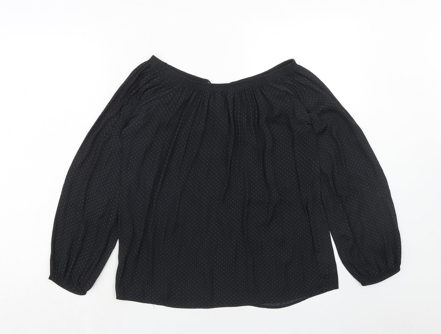 Womens UK Size 6 NEXT Black Basic Blouse