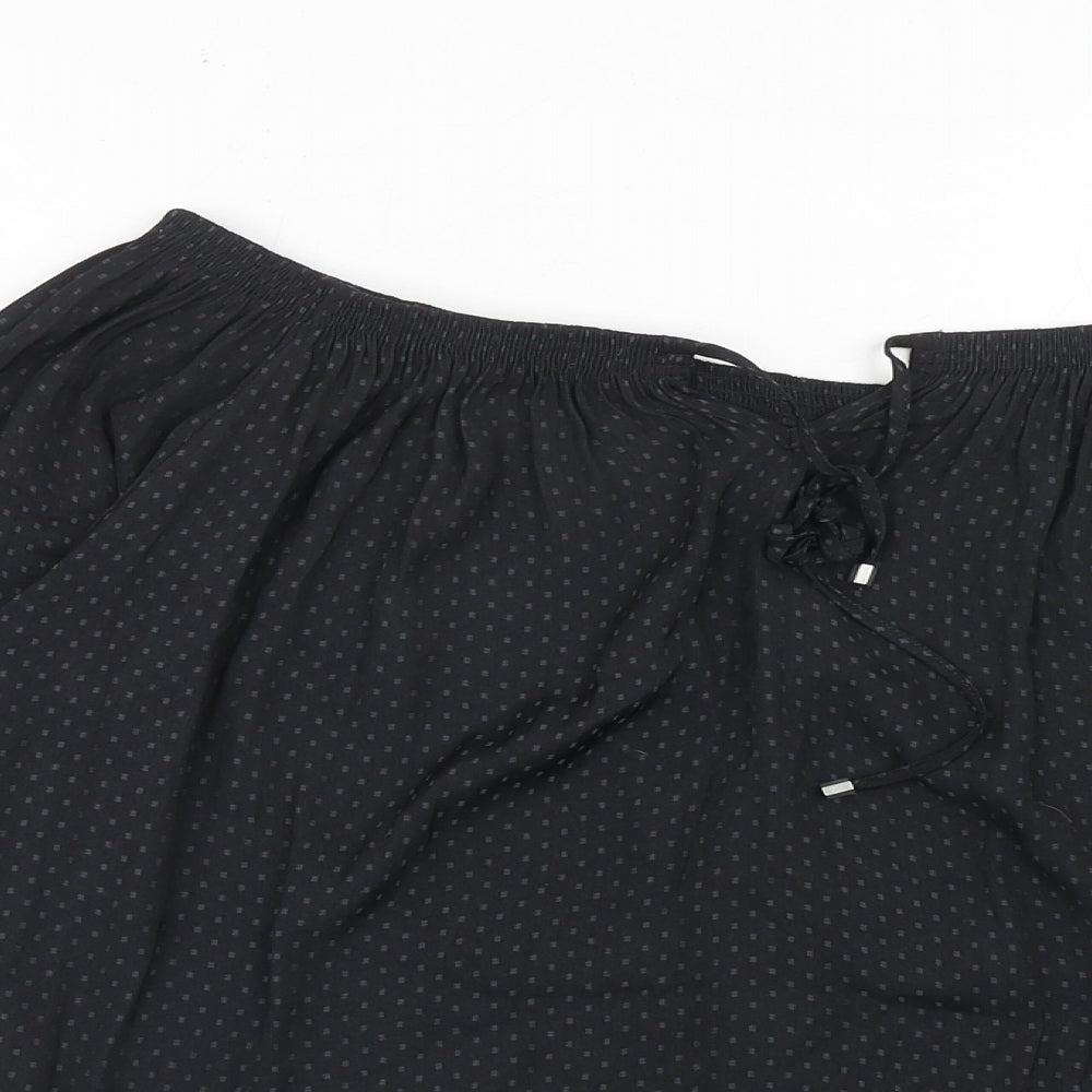 Womens UK Size 6 NEXT Black Basic Blouse