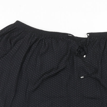 Womens UK Size 6 NEXT Black Basic Blouse