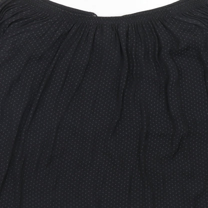 Womens UK Size 6 NEXT Black Basic Blouse