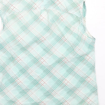 Womens UK Size 10 DECATHLON Green Basic Button-Up