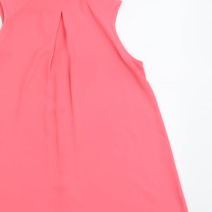 Womens UK Size 8 Dorothy Perkins Pink Basic Button-Up