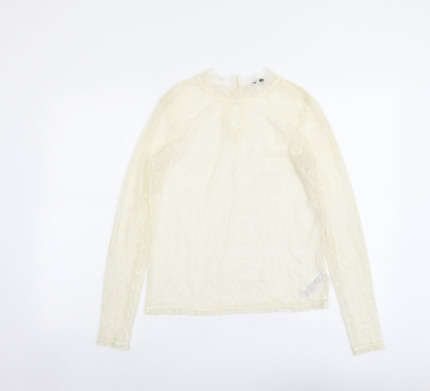 Womens UK Size 8 NEXT Ivory Basic Blouse