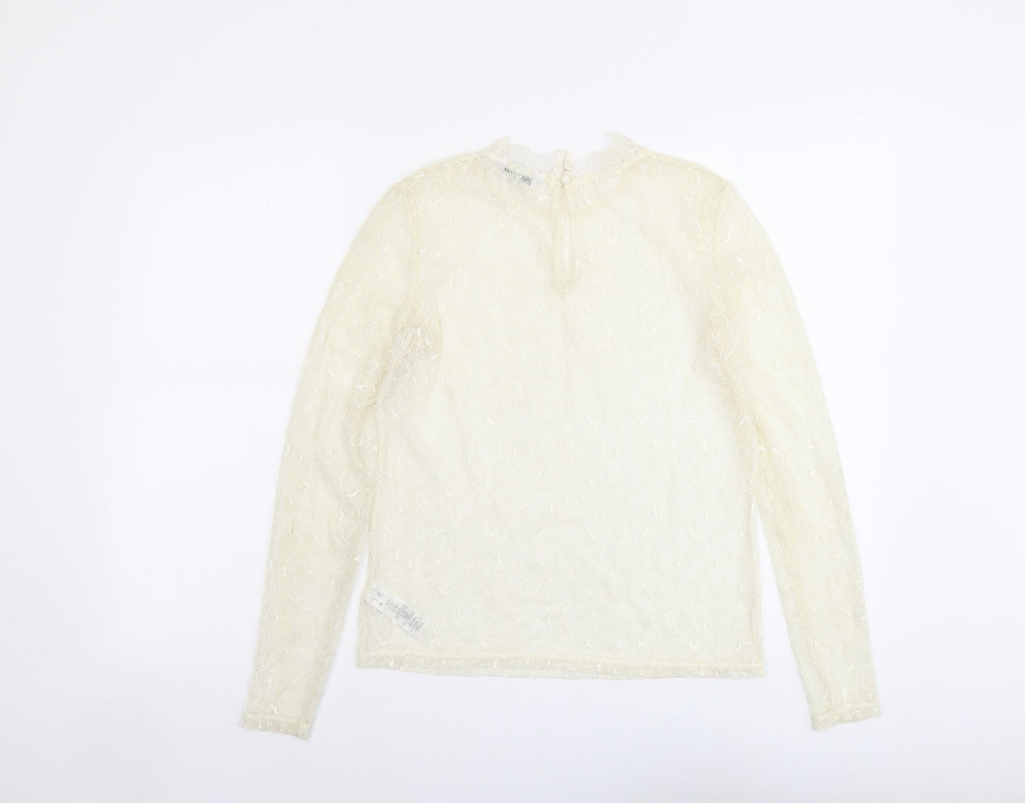 Womens UK Size 8 NEXT Ivory Basic Blouse