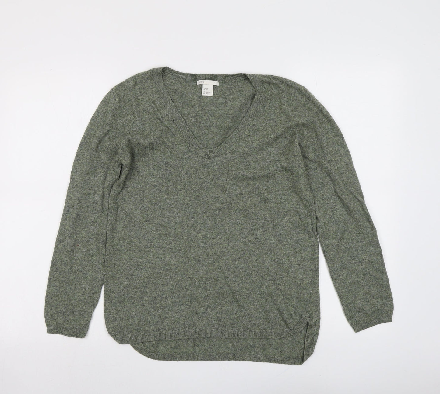 Womens UK Size XS H&M Green Pullover Jumper