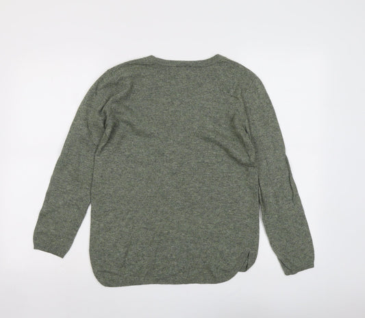 Womens UK Size XS H&M Green Pullover Jumper