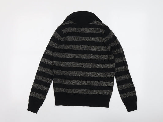 Womens UK Size XS Marks and Spencer Black Pullover Jumper