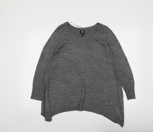 Womens UK Size S H&M Grey Pullover Jumper