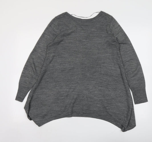 Womens UK Size S H&M Grey Pullover Jumper