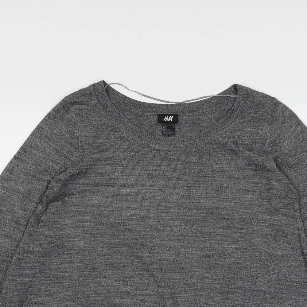 Womens UK Size S H&M Grey Pullover Jumper