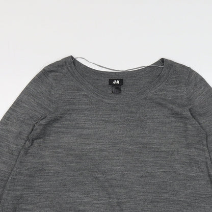 Womens UK Size S H&M Grey Pullover Jumper