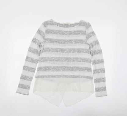 Womens UK Size XS Oasis Grey Pullover Jumper