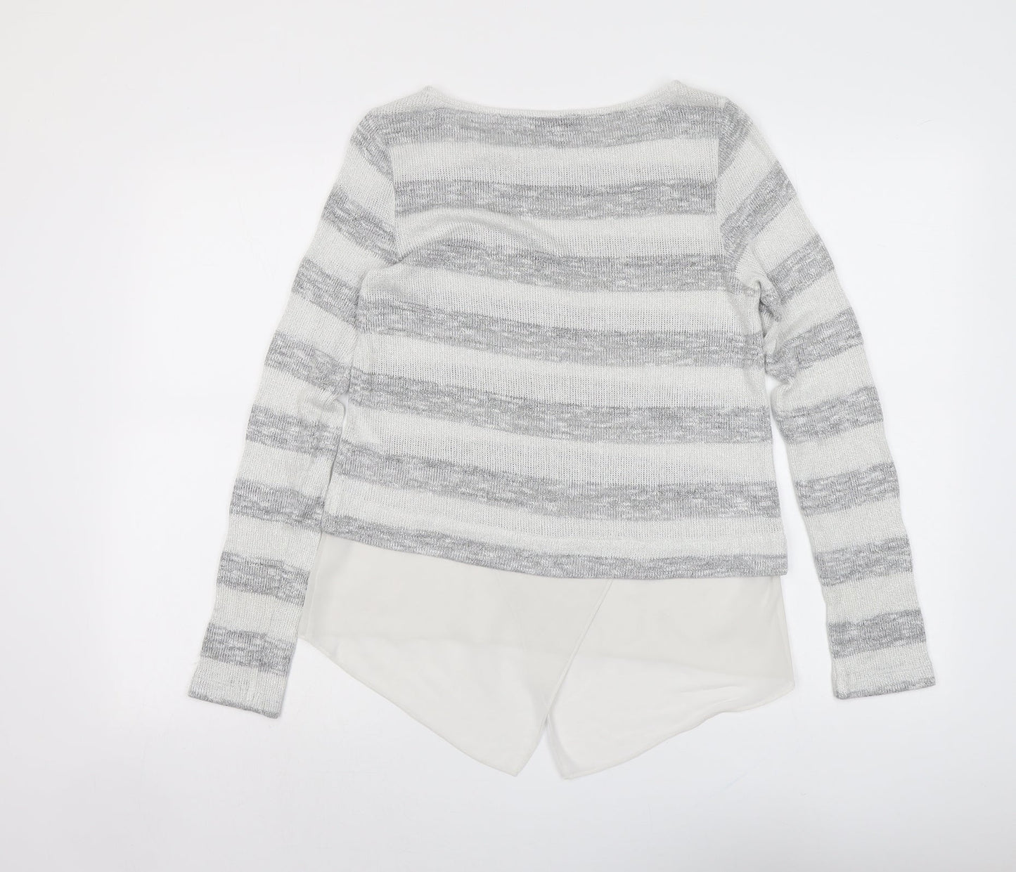 Womens UK Size XS Oasis Grey Pullover Jumper