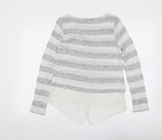 Womens UK Size XS Oasis Grey Pullover Jumper