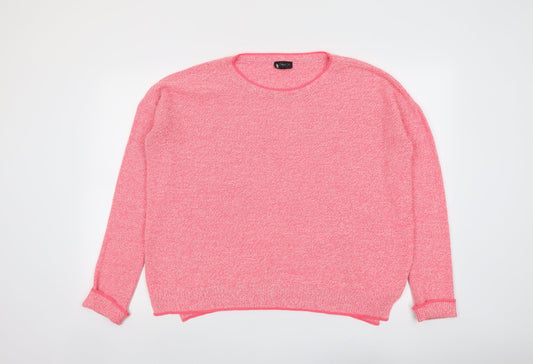 Womens UK Size 10 Topshop Pink Pullover Jumper