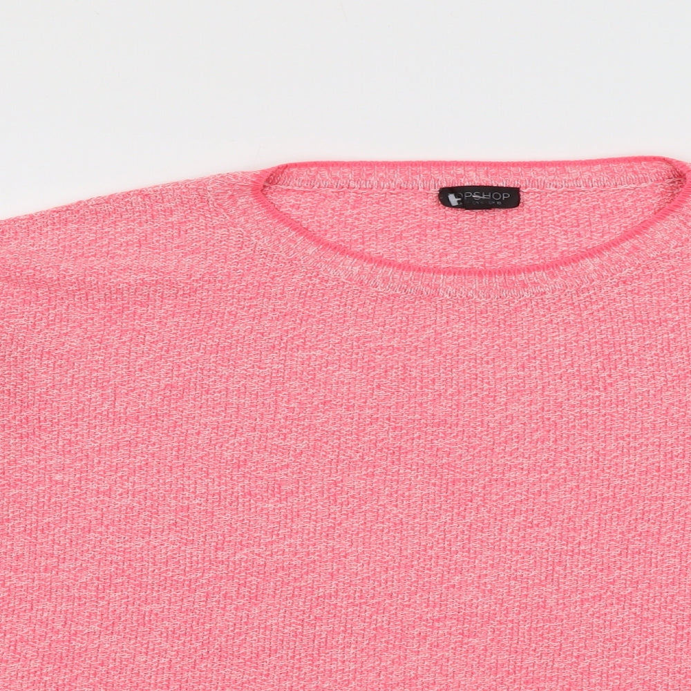 Womens UK Size 10 Topshop Pink Pullover Jumper