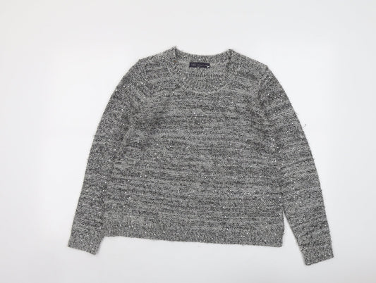 Womens UK Size 10 Marks and Spencer Grey Pullover Jumper