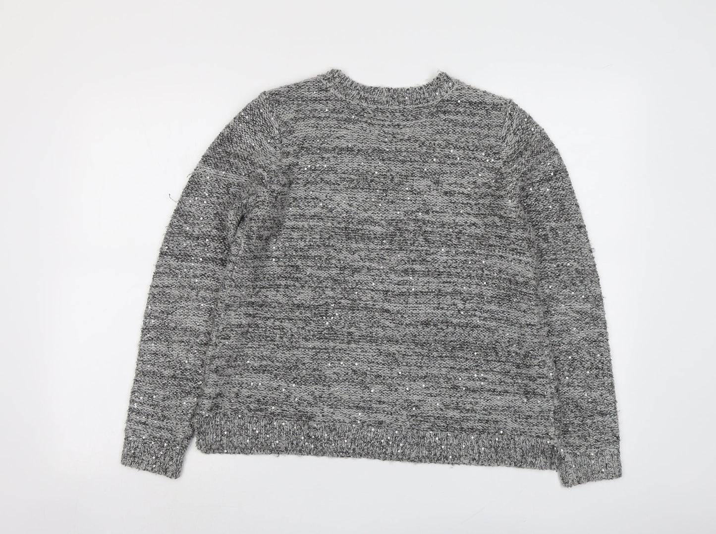 Womens UK Size 10 Marks and Spencer Grey Pullover Jumper