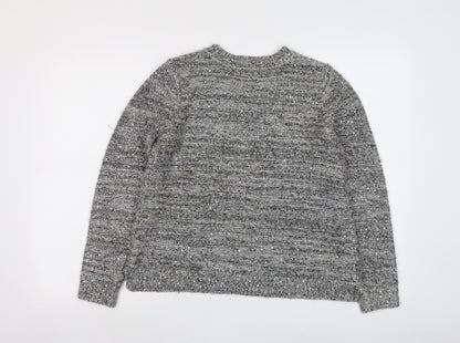 Womens UK Size 10 Marks and Spencer Grey Pullover Jumper