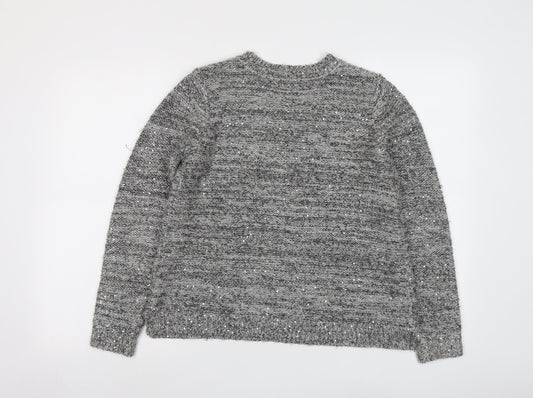 Womens UK Size 10 Marks and Spencer Grey Pullover Jumper