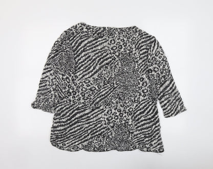 Womens UK Size 12 NEXT Black Pullover Jumper