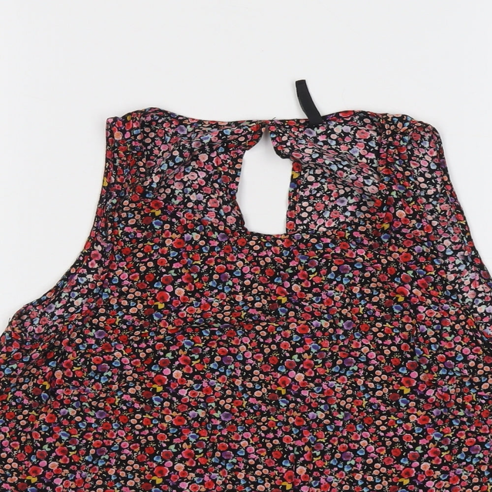 Womens UK Size M Stradivarius Multicoloured Basic Blouse